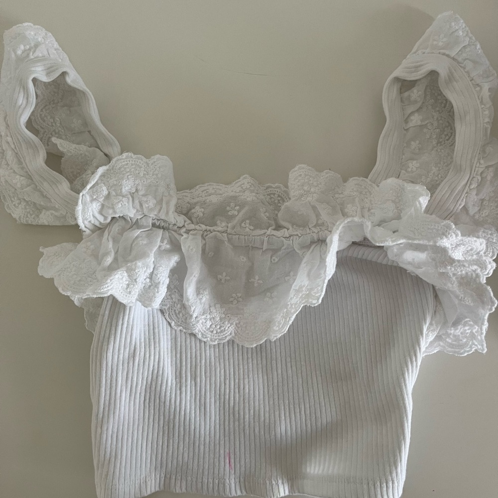 Zara, beachy crop top | XS